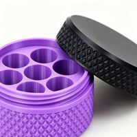 Boîte de rangement pour poudre lyophilisée en vrac de 3 ml à 7 compartiments, OEM, haute qualité, vente en gros, étui en plastique PETG écologique, étui de voyage pour poudre lyophilisée