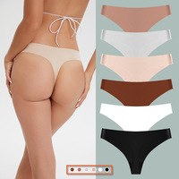 Culotte string de yoga taille basse pour femme, taille européenne, unie, respirante, séchage rapide, sans couture, en polyester et coton, blanche, style américain, ODM