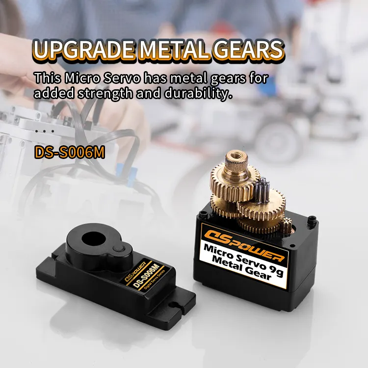 Sg90 Micro Servomotor Metalen Tandwiel Stuurinrichting 9G Mini Digitale Servomotor Voor Rc Auto Rc Model Robot Afstandsbediening Vliegtuigen