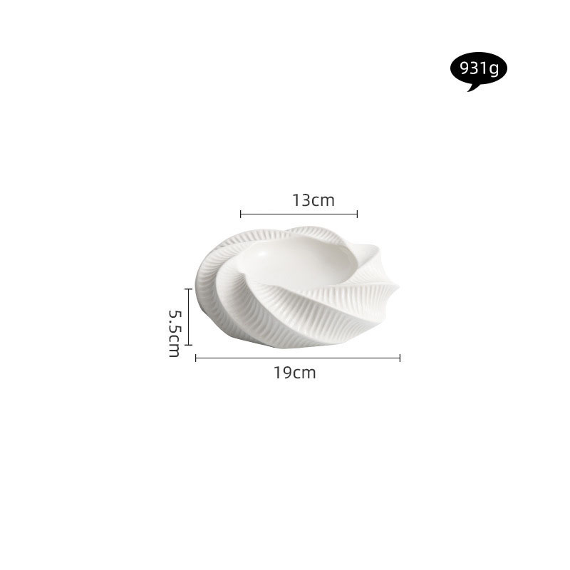 Blanc 8,5 pouces de haut