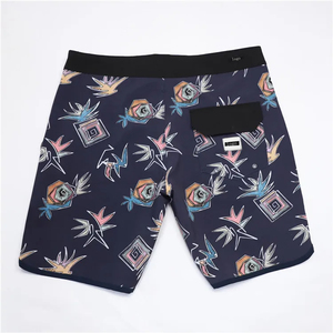 2025 hommes Swimboard Shorts ceinture élastique cordon nouveau Design solide motif plage pantalon troncs plaine teint nouveau Design imprimer - Product Image 5