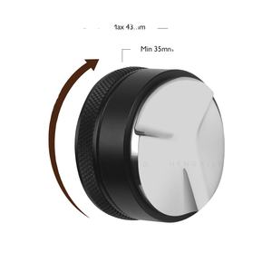 Correcteur de poudre à café de couleur macaron, trois dents, base en acier inoxydable 304, portable, compatible avec les bols à poudre de 51/53/58 mm pour - Product Image 1