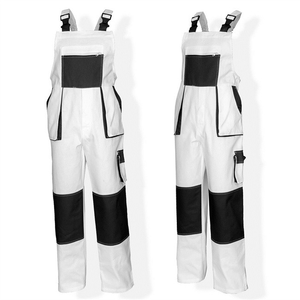 Nuevo <span class=keywords><strong>Mono</strong></span> <span class=keywords><strong>Blanco</strong></span> de Algodón 100 % de 240 g/m², con Múltiples Bolsillos, Ropa de Trabajo para Pintores, Overol Personalizado para Pintores - Product Image 3