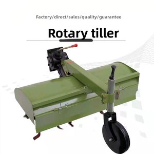Arado de arrastre agrícola de doble propósito para arrozales y tierras secas, con scarificación, labranza rotativa y movimiento a pie, de cuatro ruedas motrices - Product Image 5