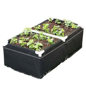 DaringFish Contenedor <span class=keywords><strong>de</strong></span> Plantación Reutilizable Estilo Granja, Maceta Elevada <span class=keywords><strong>de</strong></span> Fibra <span class=keywords><strong>de</strong></span> Poliéster, Soporte <span class=keywords><strong>de</strong></span> PVC para Plantas - Product Image 1