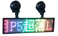 Señal de coche Digital con Control remoto de tamaño pequeño RGB, pantalla Led, tablero de mensajes, señal de luz Led de desplazamiento