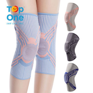 Top un athlète professionnel genouillère orthèse noir bleu gris Gel de silicone soulagement efficace de la douleur coude genouillères Protection - Product Image 1