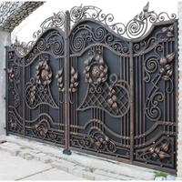 Portails en aluminium galvanisé décoratifs pour l'extérieur, fabriqués en Chine
