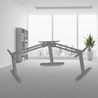 Bureau debout extensible moderne et intelligent avec cadre métallique, installation rapide par fixation, pour utilisation informatique au bureau