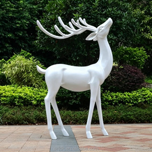 A071 Scultura Moderna di Cervo a Grandezza Naturale, Statua Animale in Resina per Fornitori di Servizi Ingegneristici - Product Image 2