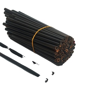 Natural <b>Bamboo</b> <b>Straws</b> Deep Carbonization Reusable Eco Friendly For Drinking Water Juice Coffee Stirring Sticks Solid Color ZX 03 - Product Image 5