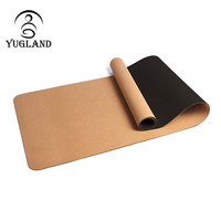 Tapis de yoga en liège et caoutchouc de qualité supérieure, écologique, personnalisé, vente en gros YUGLAND
