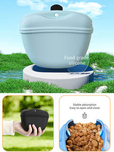 <span class=keywords><strong>Pochette</strong></span> de friandises en silicone pour chien biodégradable sac d'entraînement à l'alimentation pour animaux de compagnie avec fermeture magnétique pour les promenades - Product Image 2