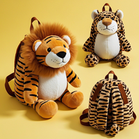 Collection fonctionnelle de sac à dos d'animal en peluche 3D de coton mignon avec le jouet en peluche