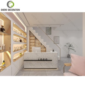 Muebles de Tienda de Cosméticos Modernos con Iluminación LED Personalizada, Estantes de Exhibición para Tiendas de Cuidado de la Piel, Vitrinas de Góndola para Perfumes y Maquillaje de Boutique - Product Image 1