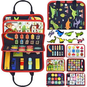 Activités d'apprentissage pour la motricité fine Jouet <span class=keywords><strong>de</strong></span> voyage pour 1 2 3 4 ans Jouets éducatifs Cadeau pour les tout-petits Feutre occupé Board - Product Image 2