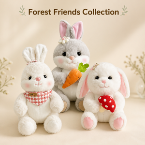 Nouveauté 2026 : Adorable Peluche Lapin avec <span class=keywords><strong>Carotte</strong></span>, Poupée Lapin Blanc à Câliner, Cadeau d'Anniversaire Kawaii pour Filles - Product Image 3