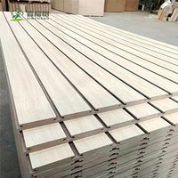 Panneau rainuré fabriqué en Chine, directement de l'usine, 5mm 6mm 8mm 9mm 12mm, panneau MDF grain de bois, MDF mélaminé stratifié