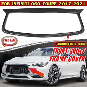 Cubierta Protectora para Parrilla Delantera de Coche Q60, Marco de Parrilla Delantera, Embellecedor de Contorno para Infiniti Q60 Coupé 2017-2021 - Product Image 1
