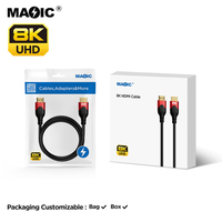 Nouveau câble HDMI2.1 ultra haute vitesse 48 Gbps 8K 60Hz 4K 120Hz HDR EARC HDCP 2.2 8K pour téléviseur, moniteur, projecteur