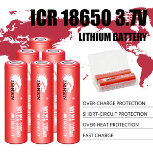 Batería IMREN 18650 3300 mAh 30A, Stock en EE. UU., 3.7v 3.6v, Celda de Iones de Litio Recargable, Inr18650, Cilíndrica, Ternaria, Akku - Product Image 2