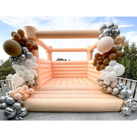Structure gonflable commerciale en PVC imperméable blanche pour fêtes et mariages, pour enfants et adultes, avec garantie de 3 ans
