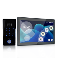 Anjielo Interphone Vidéo IP Tuya 2 Fils, Système de Sécurité avec Caméra 1080P, Écran Tactile, Déverrouillage à Distance par Carte IC et Application