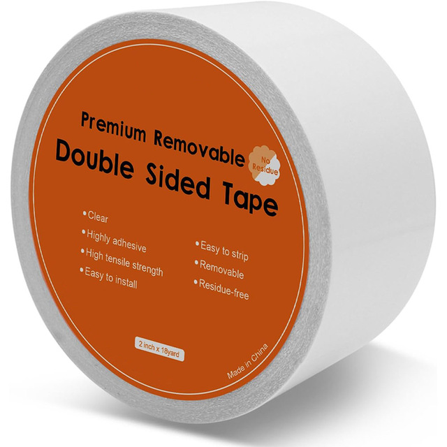 No Residue Clear Double Sided Sticky Tape Anti-Scratch Cat Training Tape Double Sided PET Tape for Hemming Clothing Gifts Box
