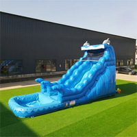 Toboggan gonflable en PVC de nouvelle conception avec piscine Divertissement extérieur Toboggan gonflable Toboggan commercial pour enfants