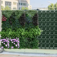 Macetas Modulares Cuadradas y Rectangulares de Material PP para Jardín Vertical, Fácil Montaje, Colgantes, con Logotipo Personalizado, para Plantas de Pared
