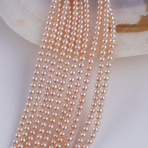 Promotion 3-4mm Green Rice <b>Pearl</b> Necklace <b>Bracelet</b> DIY Material Natural White <b>Freshwater</b> Rice Shaped Zhuji Loose <b>Pearls</b> - Product Image 4