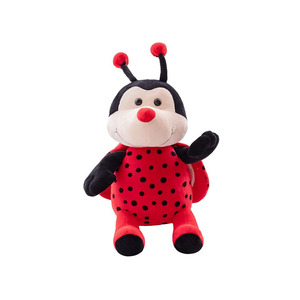 B221 mariquita de peluche animales de peluche Super suave insecto mariquita juguetes de peluche escarabajo peluches alas de animales muñeca juguete escarabajo señora insecto - Product Image 1