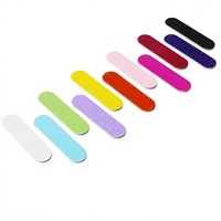 Mini-limes à ongles en bois double face autocollantes pour faux ongles – 11 couleurs disponibles – Bandes de polissage jetables – Vente en gros disponible