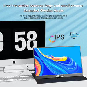 ABRUI 15.6 pouces moniteur Portable 100% SRGB 350Cd/m <span class=keywords><strong>deuxième</strong></span> <span class=keywords><strong>écran</strong></span> pour ordinateur portable type-c support de compatibilité de Signal support 1920x1080 - Product Image 3