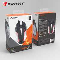 JERTECH XP11 Original 3200dpi Mouse Lampu Warna-warni 7 Warna LED Breathing Mouse PC Laptop Universal Gamer Gaming Mouse