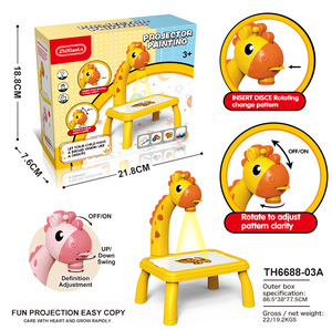 Table de dessin avec projecteur pour enfants, jouet projecteur de traçage et de dessin avec lumière et musique, bureau de dessin intelligent pour enfant, apprentissage ludique - Product Image 4