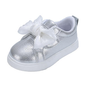 Детские блестящие низкие кеды JHT в корейском стиле для девочек, осенние, с бантом, спортивные, на мягкой подошве, повседневные, экспортные - Product Image 5