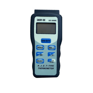 Thermomètre numérique à double canal de type K J E T DE-3006R, thermomètre de processus industriel avec connexion PC - Product Image 1