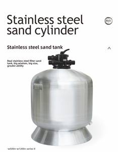 Filtre à <span class=keywords><strong>sable</strong></span> en acier inoxydable YOLO, <span class=keywords><strong>filtration</strong></span> haute efficacité pour systèmes de circulation de piscines commerciales FYL WS1600N - Product Image 2