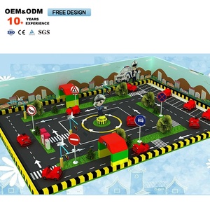 Ciudad de Tráfico en Miniatura a Precio de Fábrica, Escuela de Conducción para Niños, Área de Juegos Interior para Niños Pequeños - Product Image 3