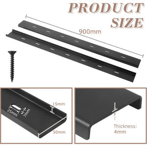 ตัวยึดช่อง C แบบทำมือบนโต๊ะขอบพื้นแบบสดที่ทำให้แข็งสำหรับงานไม้เฟอร์นิเจอร์โลหะที่ซ่อนอยู่ค้ำยัน C ช่องเหล็กรองรับเหล็ก - Product Image 3