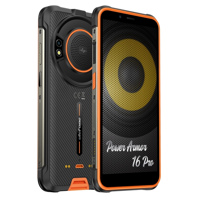 Wholesale Ulefone Power Armor 16 Pro Rugged Phone 4GB+64GB Fingerprint Identification Face Unlocked Rugged Mobile Phone