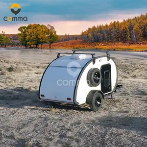 Caravana de una habitación y <span class=keywords><strong>autocaravana</strong></span>, miniremolque <span class=keywords><strong>para</strong></span> motocicleta, remolque de viaje con soporte - Product Image 1