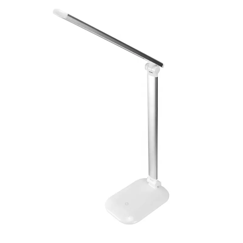 SML Metal Support Aluminum DC Battery Rechargeable LED Touch Lighting Table Lamp