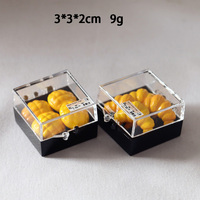 Miniatures de croissants simulés en boîte pour accessoires de maison de poupée, mini-aliments, gâteau à l'ananas, ornements DIY