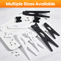 Supports de table robustes universels en plastique et métal pour cadres photo, présentoirs de table, matériel de vente en gros