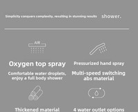Robinet de douche circulaire mural encastré en cuivre, style cascade pressurisée, pour usage domestique, pour le commerce électronique transfrontalier