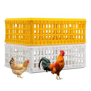 Cassa/gabbie di trasporto del pollo dell'uccello vivo di plastica autobloccanti rettangolari resistenti durevoli 750*550*270mm - Product Image 2