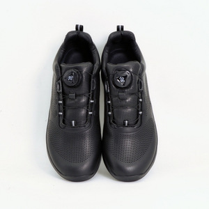 Unisex Automatic Buckle Running Shoes <b>Black</b> Breathable Mesh Lightweight Training Hiking Shoes <b>Low</b> <b>Heel</b> Non Slip - Product Image 2