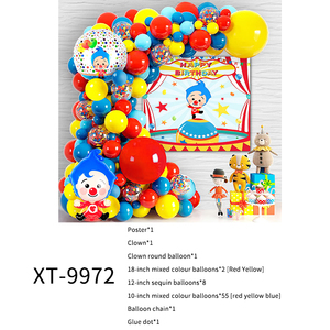 Kit de ballons en aluminium imprimés en quadrichromie pour toile de fond de clown de cirque, durable, pour fête d'anniversaire d'enfants - Product Image 3